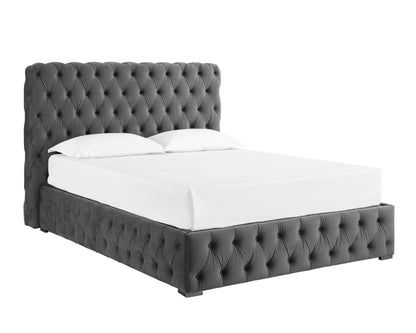 All Buttoned Lift Up Ottoman Bed