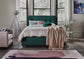 Retro Headboard Lift Up Ottoman Bed