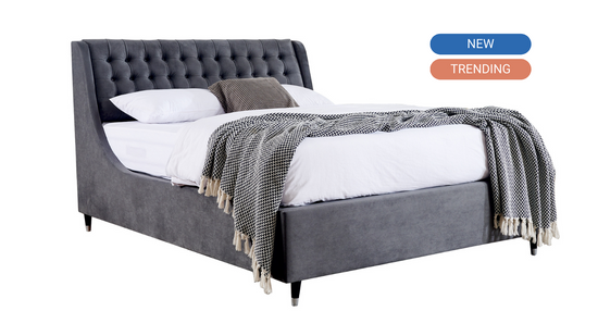 Deeply Padded Super Thick Headboard Lift Up Ottoman Bed