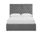 Flat Buttoned Headboard Lift Up Ottoman Bed